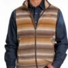 Cinch Multi Brown Fleece Vest 2 Cinch Multi Brown Fleece Vest -Western Cowboy Equipment Shop MWV1585001