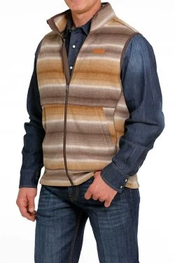 Cinch Multi Brown Fleece Vest 4 Cinch Multi Brown Fleece Vest - Image 2
