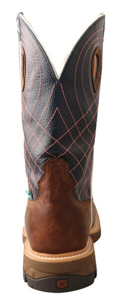 Twisted X Men's Mocha/Navy Alloy Square Toe Boot -Western Cowboy Equipment Shop MXBAW01.06