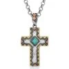 Montana Silversmiths Antiqued Cross Necklace -Western Cowboy Equipment Shop NC4775