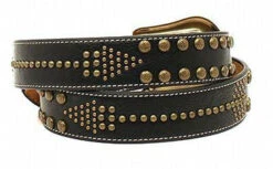Nocona Ladies Black Arrow Nailhead Belt