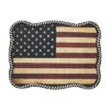 Nocona Rectangular Rope Edge USA Flag Buckle -Western Cowboy Equipment Shop Nocona Rectangle USA Flag Design Buckle prod 67139 l 37040