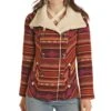 Ladies Serape Stripe Wool Coat -Western Cowboy Equipment Shop PRWO92RZYY