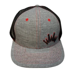 Best Ever Flat Brim Grey/Red Cap