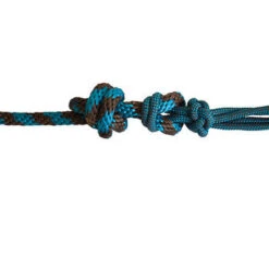 Professional's Choice Chocolate/Turquoise Rope Halter -Western Cowboy Equipment Shop Professional Choice halters 4