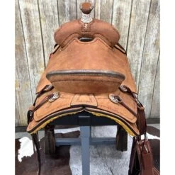 HR Saddlery 16 Inch Roughout Association Saddle -Western Cowboy Equipment Shop ROback
