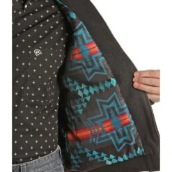 Panhandle Black Bomber Coat -Western Cowboy Equipment Shop RRMO92RZX1 B