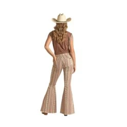 Rock & Roll Women's Stripe Aztec Bell Bottoms -Western Cowboy Equipment Shop RRWD7PR0RY B