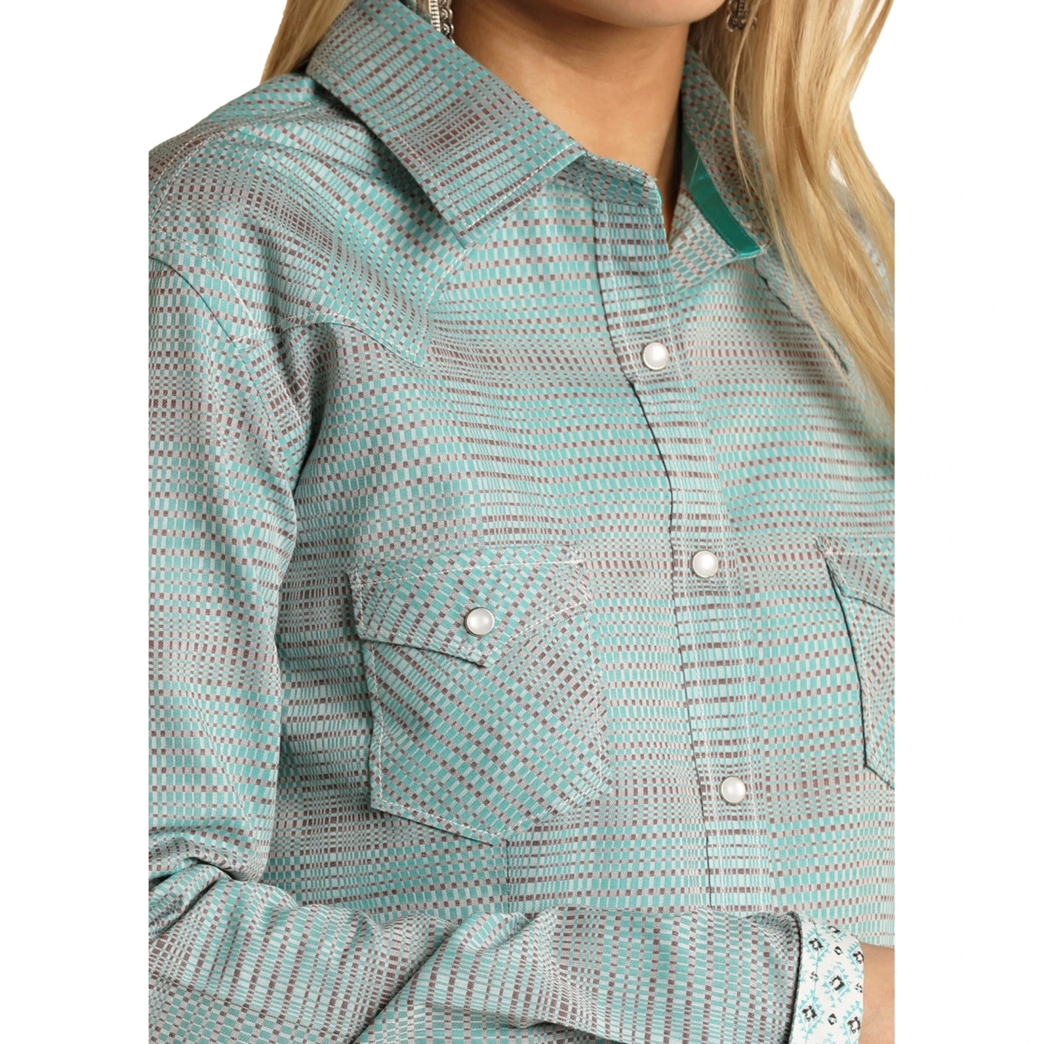 Rough Stock By Rock & Roll Cowgirl Long Sleeve Snap Western Shirt 4 Rough Stock By Rock & Roll Cowgirl Long Sleeve Snap Western Shirt - Image 2