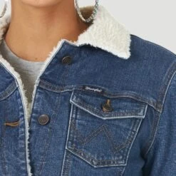 Wrangler Women's Denim Sherpa Jacket 8 Wrangler Women's Denim Sherpa Jacket -Western Cowboy Equipment Shop Screenshot2023 01 06145330