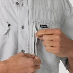 Wrangler Men's Solid High Rise Grey Shirt -Western Cowboy Equipment Shop Screenshot2023 03 10092759