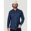 Wrangler Dark Denim Snap Shirt -Western Cowboy Equipment Shop Screenshot2023 03 16085443