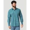 Wrangler Blue And Green Plaid Shirt -Western Cowboy Equipment Shop Screenshot2023 03 16091629