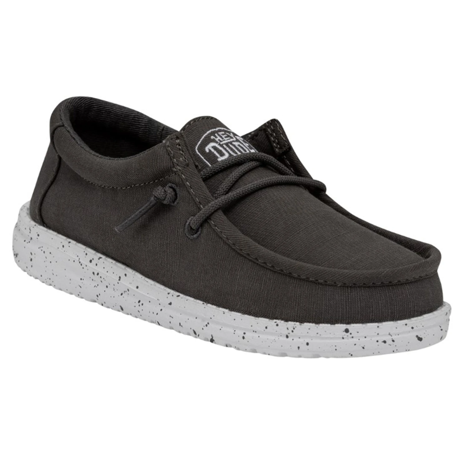 Heydude Hey Dude Wally Youth Slub Canvas Grey 7 Heydude Hey Dude Wally Youth Slub Canvas Grey - Image 5