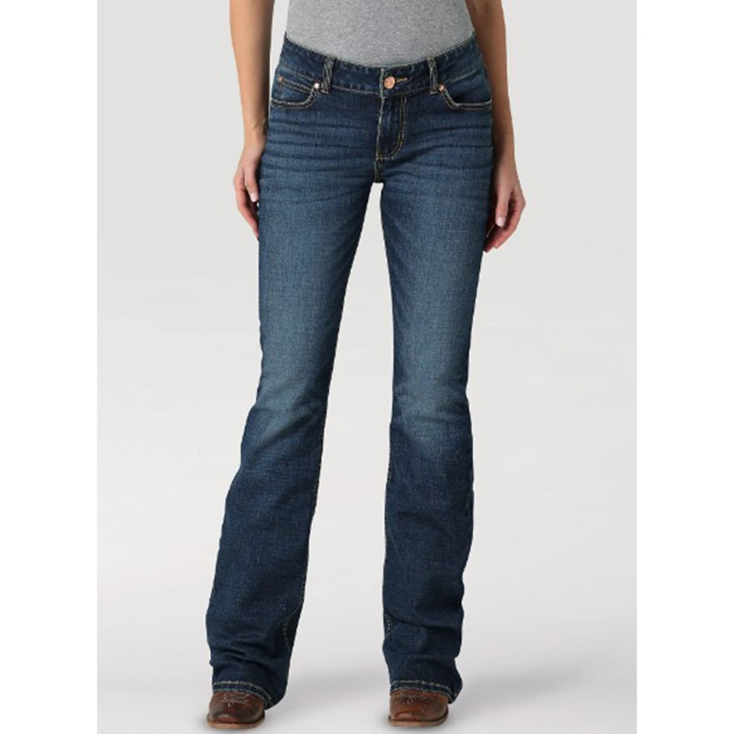Wrangler Women's Retro Mid Rise Jeans 4 Wrangler Women's Retro Mid Rise Jeans - Image 2