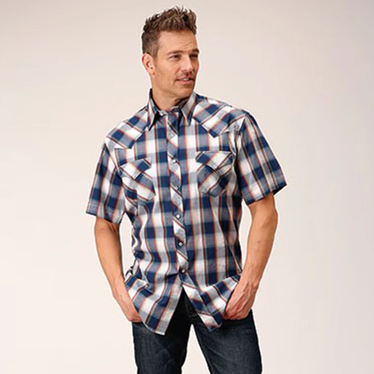 Roper Men's Plaid Shirt 3 Roper Men's Plaid Shirt
