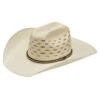Twister Adult Ivory And Tan Bangora Straw Hat -Western Cowboy Equipment Shop T71820