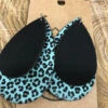 Large Teal Cheetah Black Double -Western Cowboy Equipment Shop Teal Cheetah Black Double