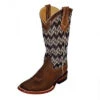Ferrini Brown Chevron Square Toe Boot -Western Cowboy Equipment Shop WEG03241