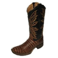 Tanner Mark Women's Cognac Belly Print Square Toe