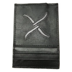 Twisted X Black And Silver Money Clip Wallet