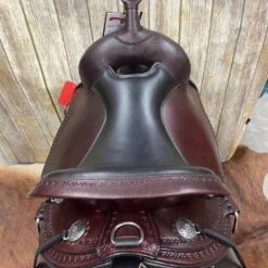 Circle Y Wide 16-Inch-Wide Salt River Flex 2 Trail Saddle -Western Cowboy Equipment Shop backsear