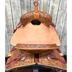 Paul Taylor 15 Inch Floral Barrel Saddle -Western Cowboy Equipment Shop barrelback 8fd2d7cc f0c1 4420 88b5 d863c69fd1da