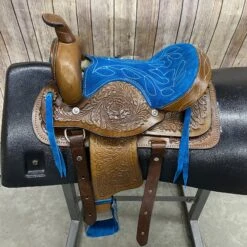 10" Pony Saddle -Western Cowboy Equipment Shop blue10inch