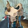 HR Saddlery 14 Inch Sunflower Barrel Saddle -Western Cowboy Equipment Shop bwside