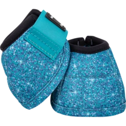 Classic Equine No Turn Dyno Bell Boots - Aqua Dazzle
