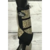 Ortho Equine Front Black/Cheetah Complete Comfort Splint Boots -Western Cowboy Equipment Shop cheetah