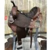 Double J 14 Inch Pozzi Brown Vintage Arrow Wide Tree Barrel Saddle -Western Cowboy Equipment Shop doubesidea