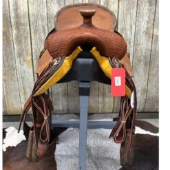 HR Saddlery 16 Inch Modified Draft Association Saddle -Western Cowboy Equipment Shop draftfront