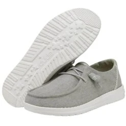 Heydude Hey Dude Youth Wendy Chambray Braid Grey Shoe 11 Heydude Hey Dude Youth Wendy Chambray Braid Grey Shoe -Western Cowboy Equipment Shop girls hey dude wendy chambray slip on sneaker 130123327 grey bottom top 70625.1652906091
