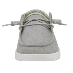 Heydude Hey Dude Youth Wendy Chambray Braid Grey Shoe 9 Heydude Hey Dude Youth Wendy Chambray Braid Grey Shoe -Western Cowboy Equipment Shop girls hey dude wendy chambray slip on sneaker 130123327 grey front 25818.1652906092