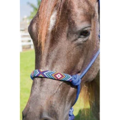 Professional's Choice Professional Choice- Royal Blue Beaded Rope Halter