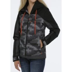 Cinch Black & Grey Aztec Ski Jacket