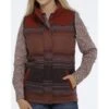 Cinch Woman's Twill Quilted Vest -Western Cowboy Equipment Shop mav9884003 1 299 detail