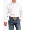 Cinch Men's Solid White Western Shirt -Western Cowboy Equipment Shop mtw10320020 271 general