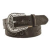 Nocona Women's Black Antique Scroll Belt -Western Cowboy Equipment Shop n3499701