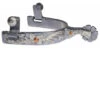 Professional's Choice Silver 8 Point Spur W/ Floral Design -Western Cowboy Equipment Shop pcsp505