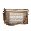Grey Hide And Aztec Classical Cross Body Purse -Western Cowboy Equipment Shop s 1222 3