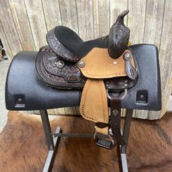 Shiloh Youth Dark Oil Hard 10 Inch Saddle -Western Cowboy Equipment Shop side 3e6aa601 4b54 4cef a28b 854e604b7306