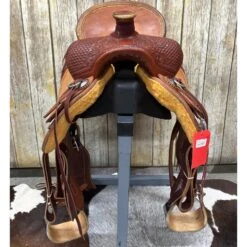 HR Saddlery 16.5 Inch Pecos Rancher Saddle -Western Cowboy Equipment Shop sigfront
