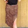 Cheetah Side Slit Skirt -Western Cowboy Equipment Shop skirt1