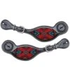 Shiloh Dark Chocolate Beaded Inlay Spur Straps