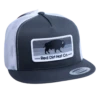 Red Dirt Stoney Buffalo Charcoal & White Cap -Western Cowboy Equipment Shop stoneybuffalo
