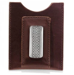 Brown/Metal Magnetic Money Clip