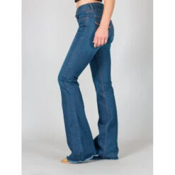 Kimes Ranch-Mid Rise Women's Trouser Jean-Lola -Western Cowboy Equipment Shop womens jeans lola raw hemside